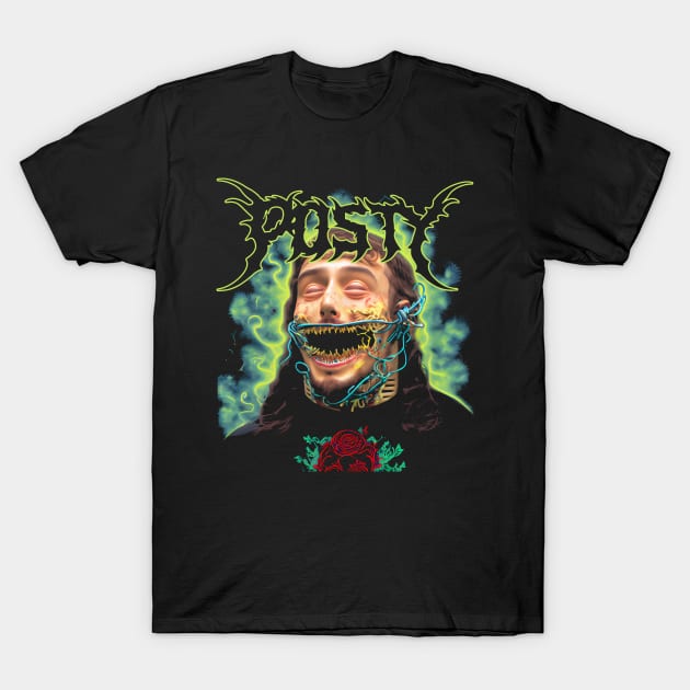 "Posty Deathcore Aesthetic Horror Art | Intense Music Graphic T-Shirt by Soulphur Media